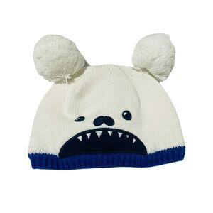 Gymboree Toddler Warm Bear Hat w/ Pom Poms Size 12-24 Months